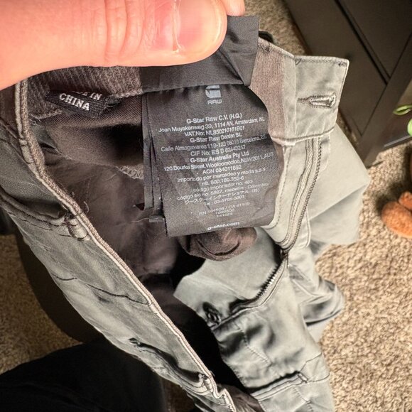 Gstar Grey Cargo Pants - 34W x 32L - Picture 5 of 16